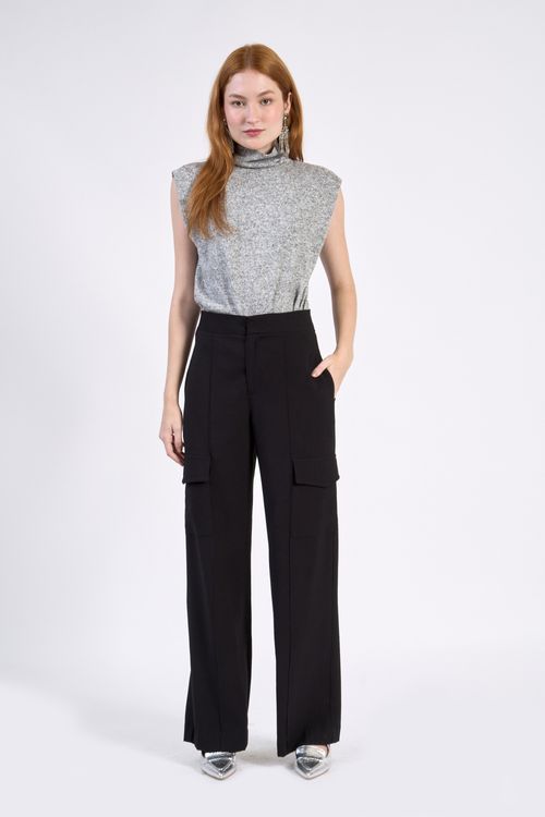 Blusa essência sem mg gola alta