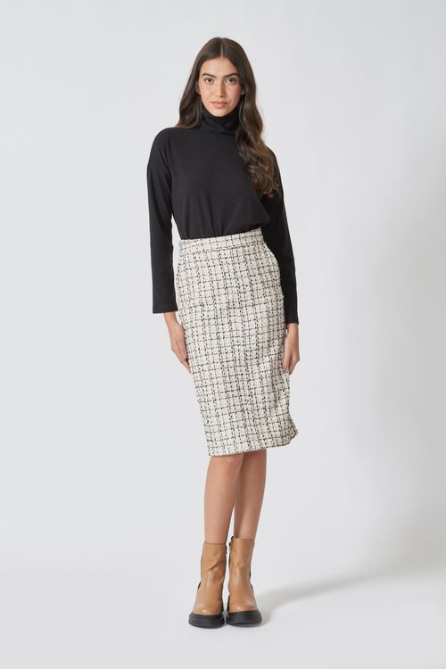 Blusa essência gola e manga ampla