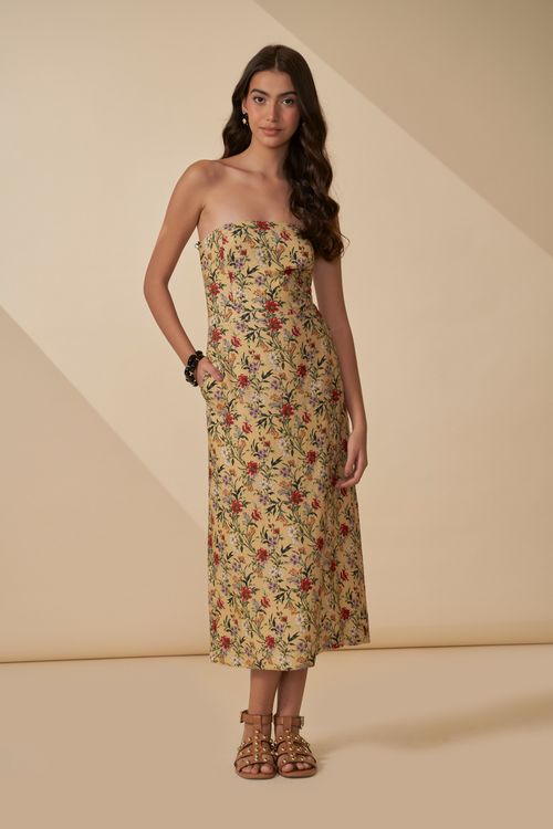 Vestido escape sem alça estp. nice