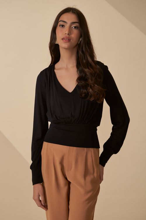 Blusa spirit dec.v ombro franzido
