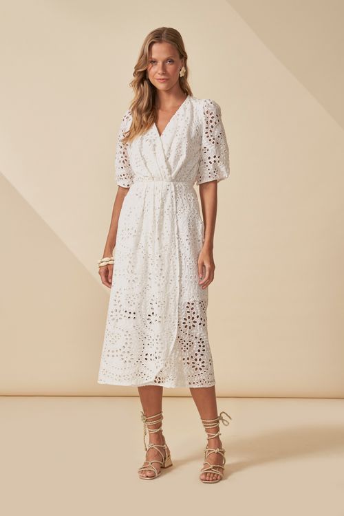 Vestido escape  bordado