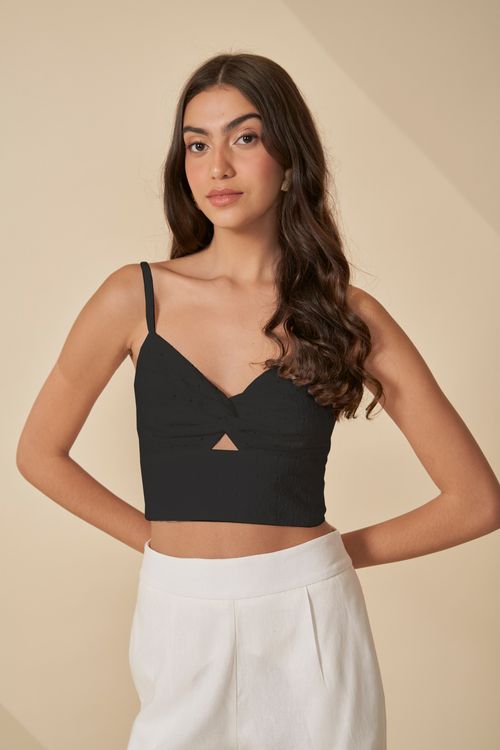 Top escape drapeado laise