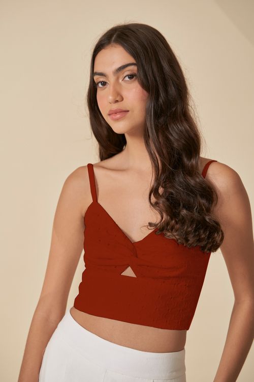 Top escape drapeado laise