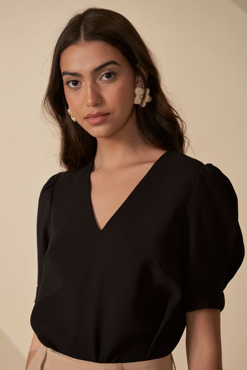 Blusa escape manga fofa