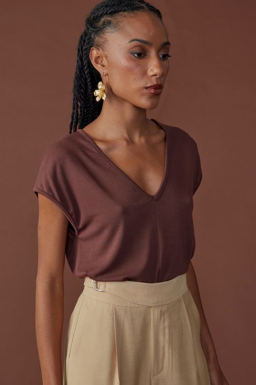 Blusa express decote v