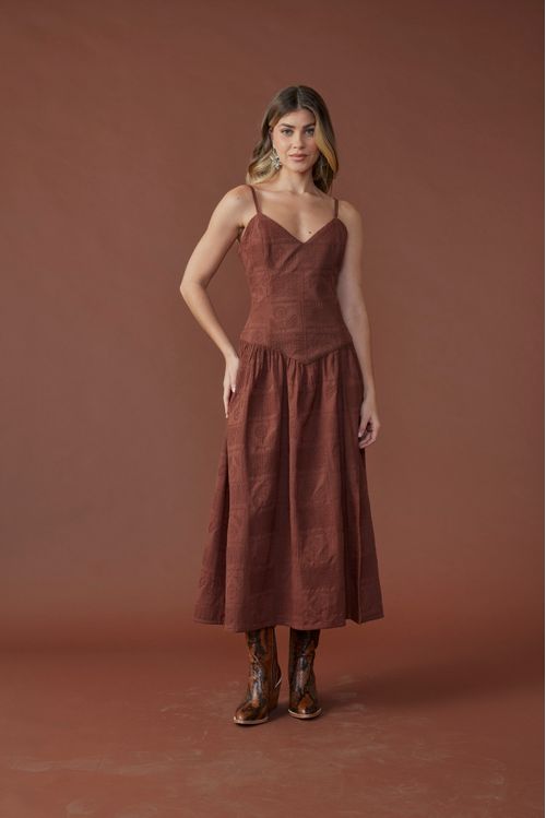 Vestido sense saia franzida