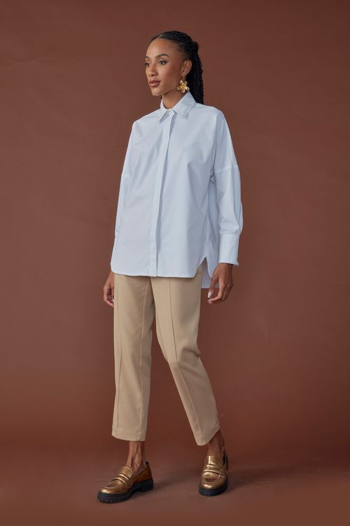 Camisa sense ombro deslocado