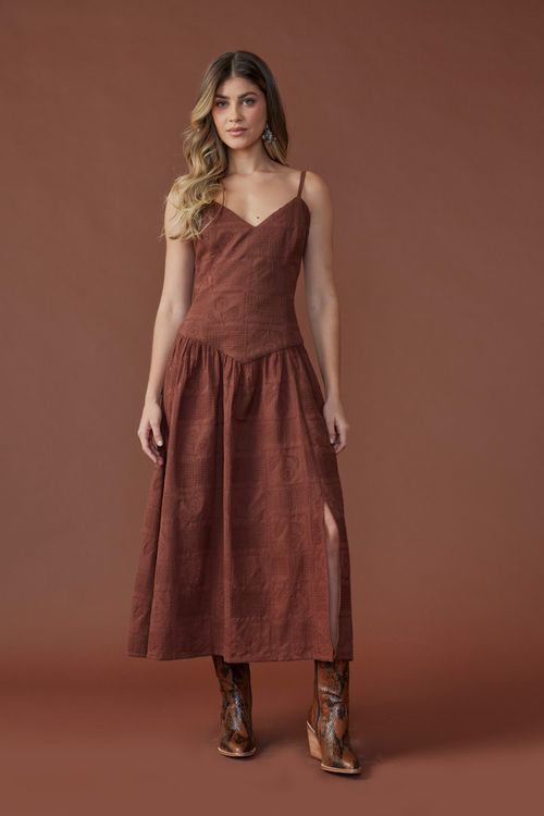 Vestido sense saia franzida