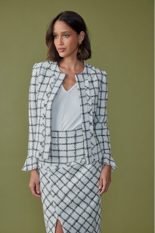 Casaqueto sense tweed desfiado