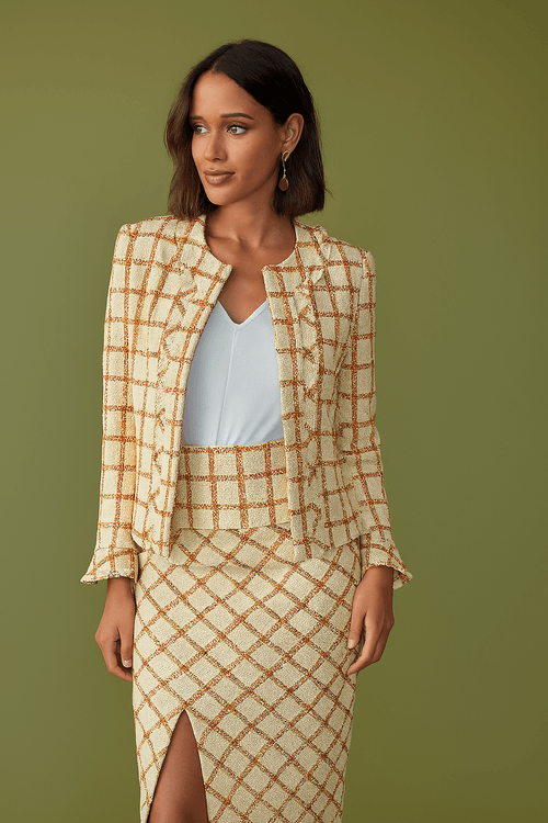 Casaqueto sense tweed desfiado