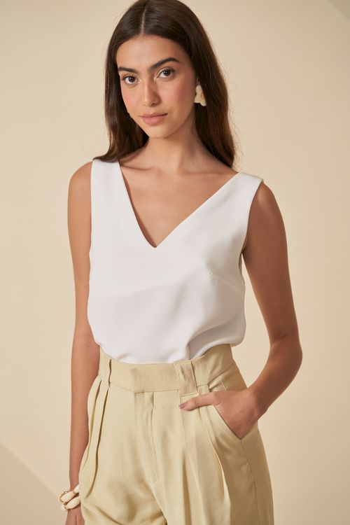 Blusa escape decote v