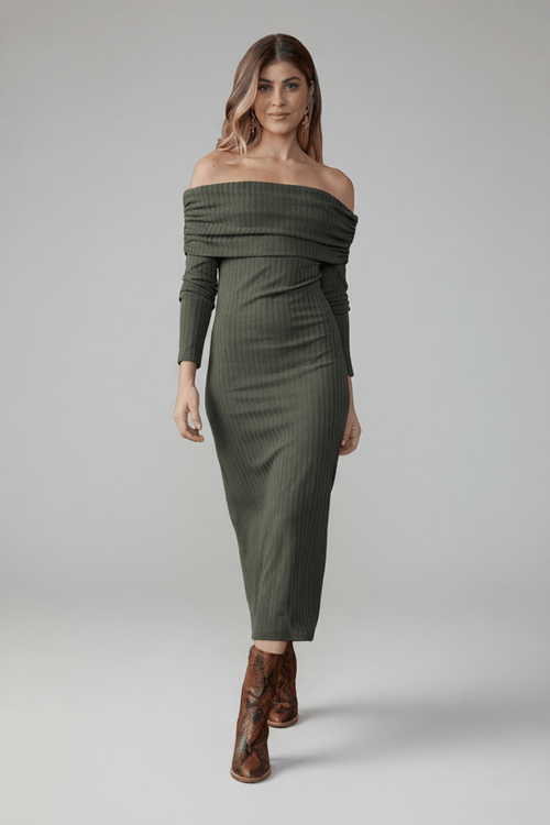 Vestido express ombro a ombro gl virada