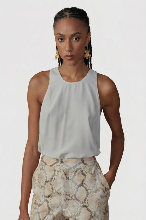 Blusa sense regata botão