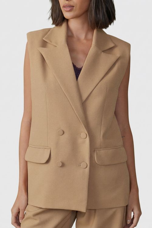 Colete sense transpasse botões