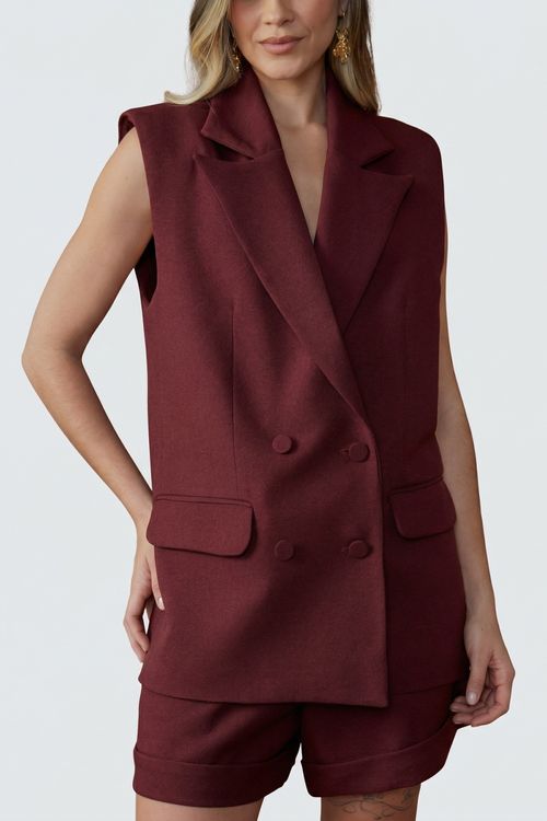 Colete sense transpasse botões