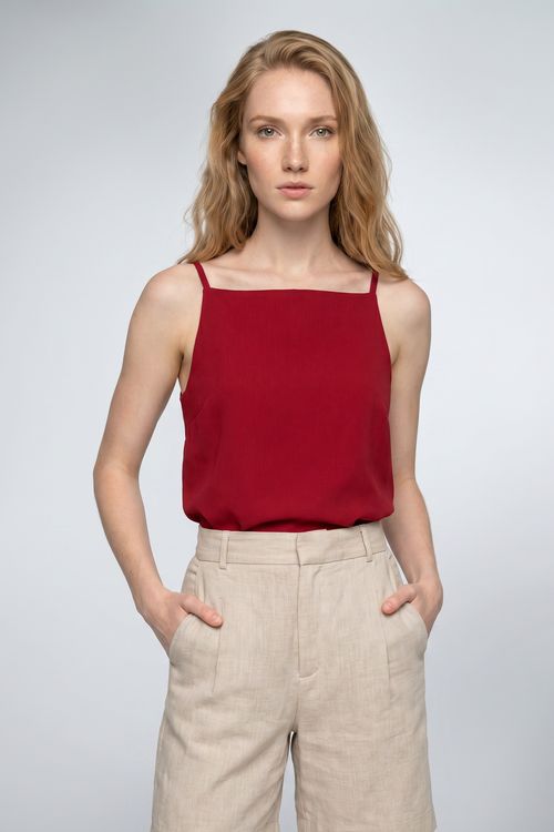 NEW IN: Blusa Silky Decote Reto Atins